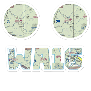 Banas Field (WA16) VFR Sectional Sticker Pack
