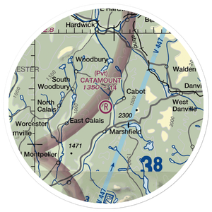 Catamount Airfield (VT62) VFR Sectional Sticker (20 mile)