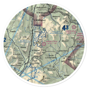 Ardell Flying Field (VT59) VFR Sectional Sticker (30 mile)
