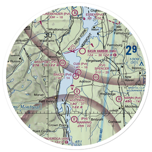 Bailey Airport (VT53) VFR Sectional Sticker (30 mile)