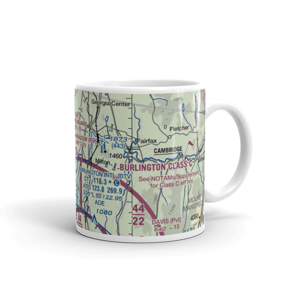 Shaw Meadow Airport (VT52) VFR Sectional  Mug 