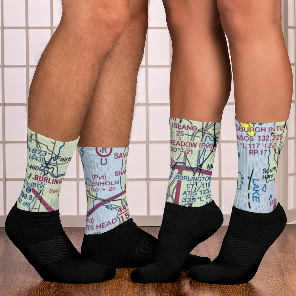 Shaw Meadow Airport (VT52) VFR Sectional Socks 