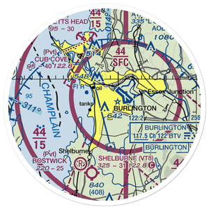 Fairholt Airport (VT48) VFR Sectional Sticker (20 mile)