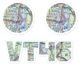 Northern Lights Airport (VT46) VFR Sectional Sticker Pack