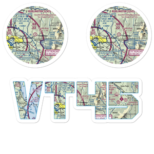 Davis Private Airport (VT45) VFR Sectional Sticker Pack