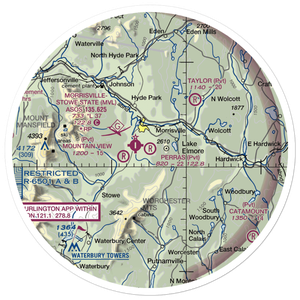 Perras Field (VT44) VFR Sectional Sticker (30 mile)