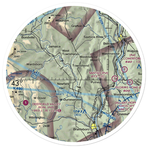 Onyon Airport (VT43) VFR Sectional Sticker (30 mile)