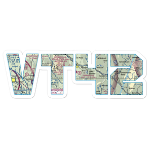 Two Tails Airport (VT42) VFR Sectional Sticker