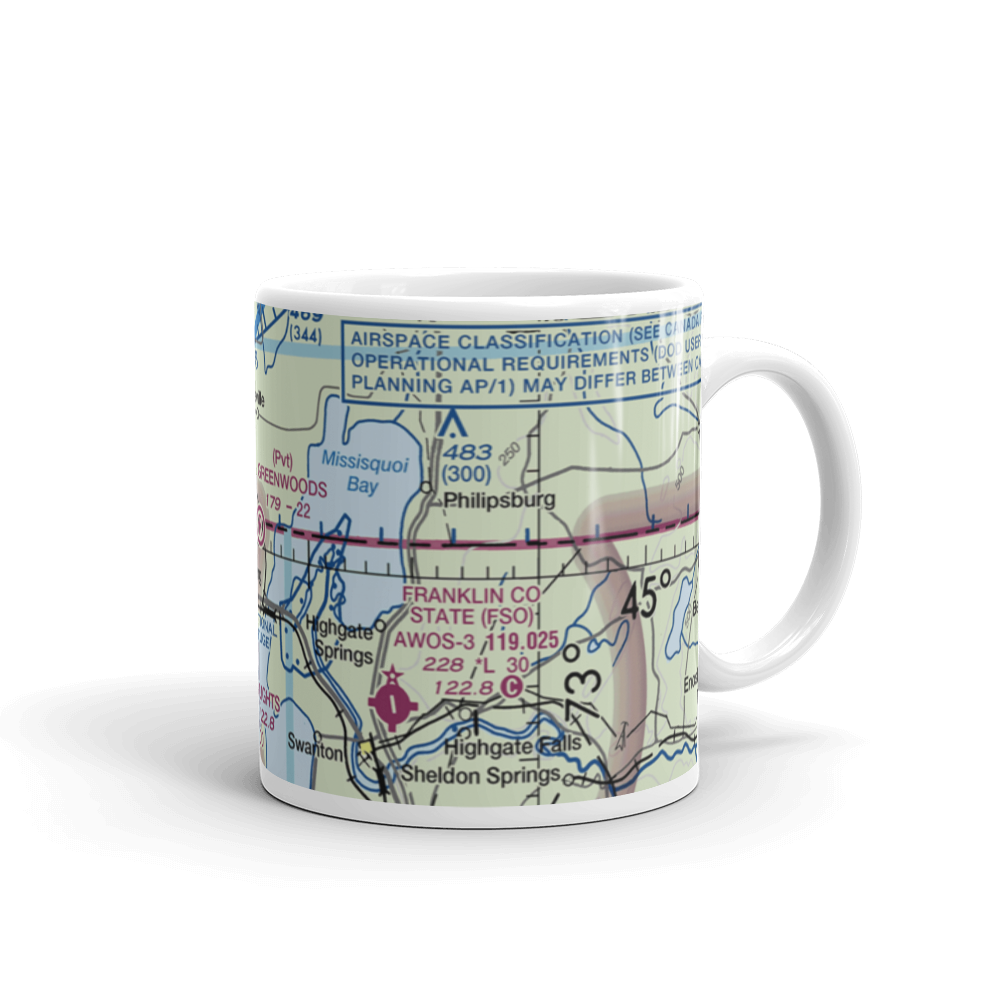 Greenwoods Airfield (VT38) VFR Sectional  Mug 