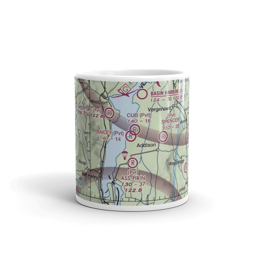 Yankee Kingdom Airport (VT33) VFR Sectional  Mug 