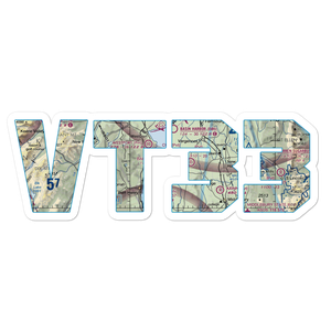 Yankee Kingdom Airport (VT33) VFR Sectional Sticker