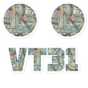 Carriers Skypark Airport (VT31) VFR Sectional Sticker Pack