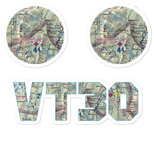 Ketcham Lndg Area Airport (VT30) VFR Sectional Sticker Pack