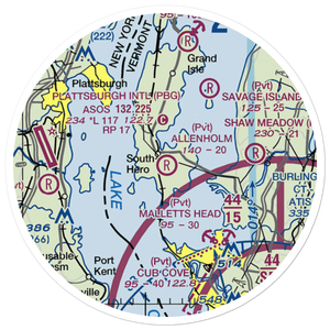 Allenholm Airport (VT26) VFR Sectional Sticker (20 mile)