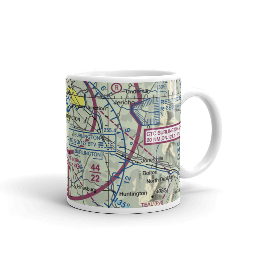 Sky Acres Airport (VT25) VFR Sectional  Mug 