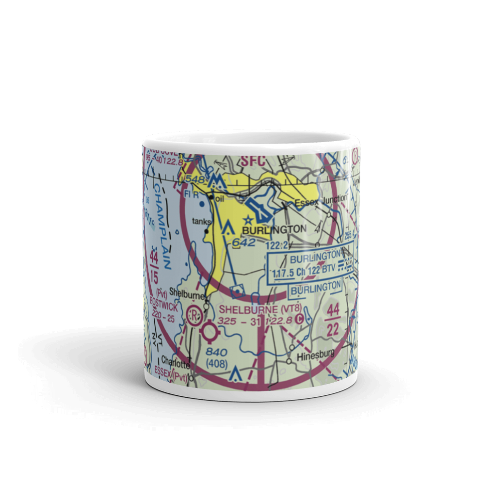 Sky Acres Airport (VT25) VFR Sectional  Mug 