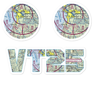 Sky Acres Airport (VT25) VFR Sectional Sticker Pack
