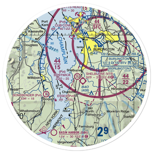 Bostwick Farm Airport (VT23) VFR Sectional Sticker (30 mile)