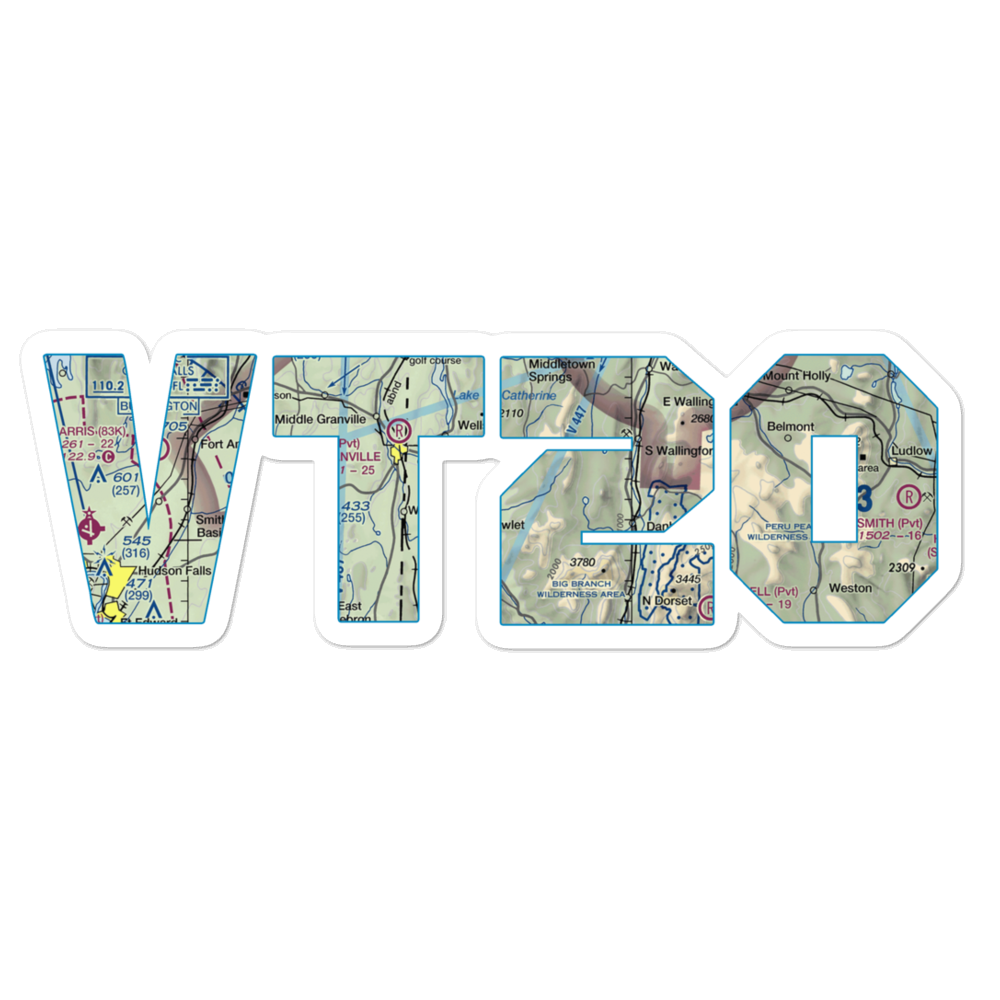 Mach Personal Strip (VT20) VFR Sectional Sticker 