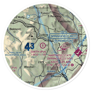 Smith Airport (VT17) VFR Sectional Sticker (20 mile)