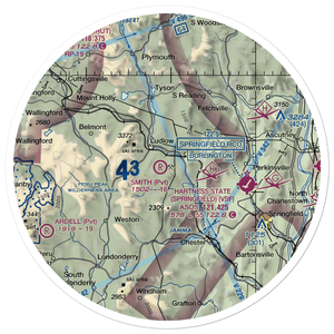 Smith Airport (VT17) VFR Sectional Sticker (30 mile)