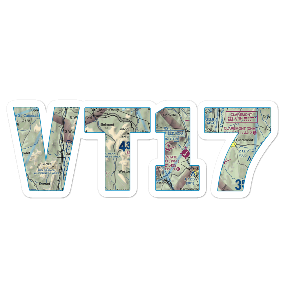 Smith Airport (VT17) VFR Sectional Sticker 