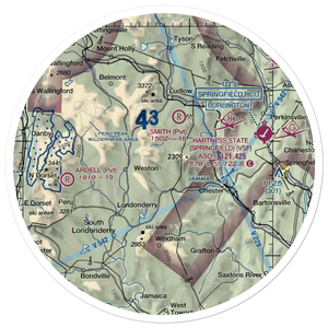 Holloway Airport (VT13) VFR Sectional Sticker (30 mile)