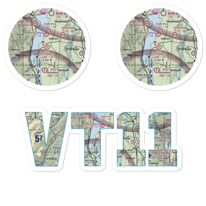 Ass-Pirin Acres Airport (VT11) VFR Sectional Sticker Pack