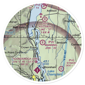 Manning Personal Airstrip (VT10) VFR Sectional Sticker (20 mile)