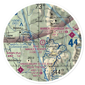 Maule's Roost Airport (VT03) VFR Sectional Sticker (20 mile)