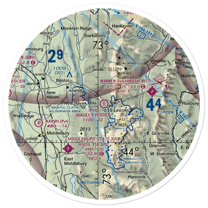 Maule's Roost Airport (VT03) VFR Sectional Sticker (30 mile)