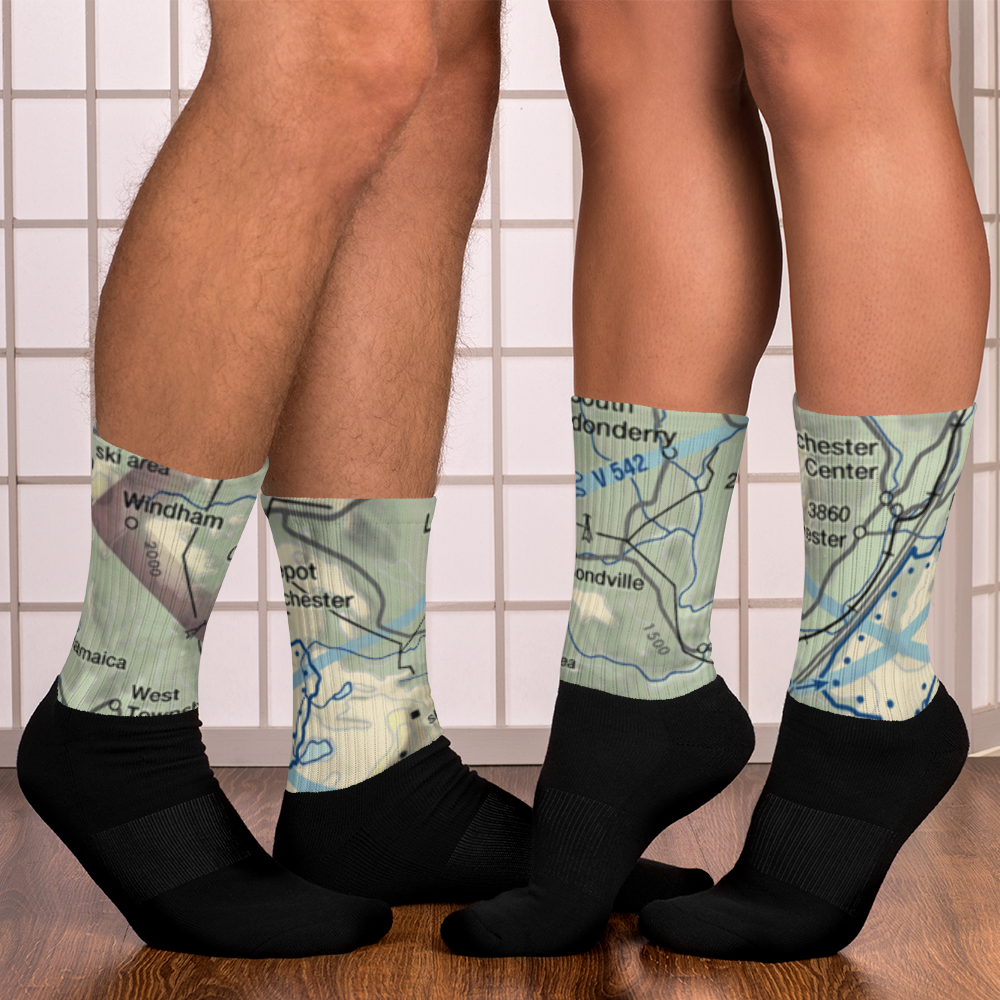 Red Fox Airport (VT02) VFR Sectional Socks 