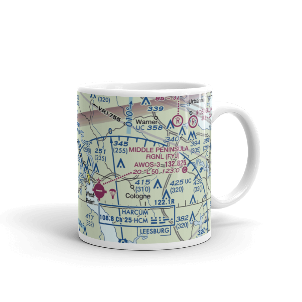 Lee Field (VG64) VFR Sectional  Mug 