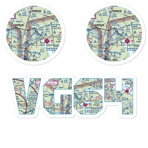 Lee Field (VG64) VFR Sectional Sticker Pack
