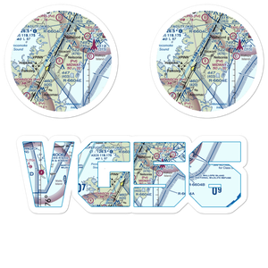 Midway Airport (VG56) VFR Sectional Sticker Pack