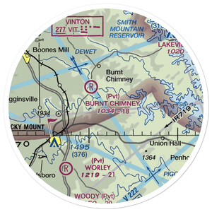 Venning's Landing Airport (VG53) VFR Sectional Sticker (20 mile)