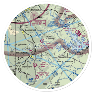 Venning's Landing Airport (VG53) VFR Sectional Sticker (30 mile)