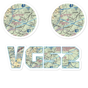 Woodridge Field (VG52) VFR Sectional Sticker Pack