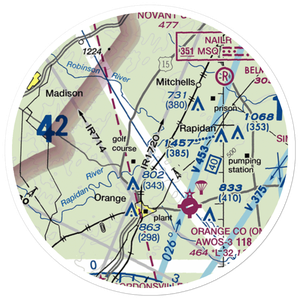 Arrowpoint Airport (VG43) VFR Sectional Sticker (20 mile)