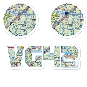 Henshaw Airport (VG42) VFR Sectional Sticker Pack