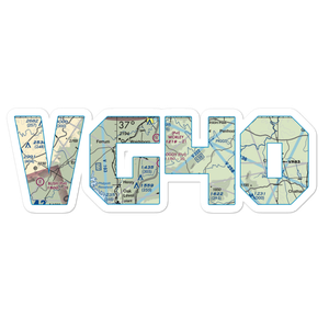 Woody Field Airport (VG40) VFR Sectional Sticker