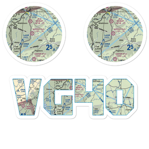 Woody Field Airport (VG40) VFR Sectional Sticker Pack