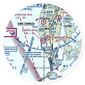 Earth Airport (VG39) VFR Sectional Sticker (20 mile)