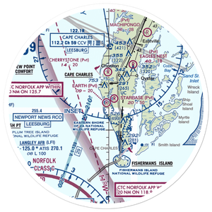 Earth Airport (VG39) VFR Sectional Sticker (30 mile)