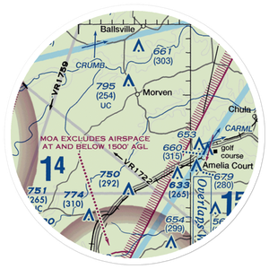 Easter Field (VG38) VFR Sectional Sticker (20 mile)