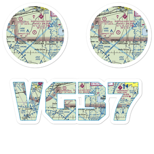 Umphlett Airstrip (VG37) VFR Sectional Sticker Pack