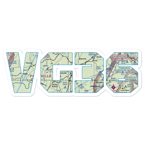 Keysville Airport (VG36) VFR Sectional Sticker