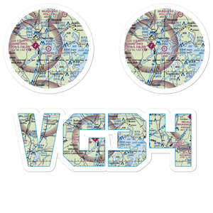 Merifield Airport (VG34) VFR Sectional Sticker Pack