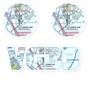 Bull Farm Airport (VG33) VFR Sectional Sticker Pack