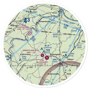 Eastview Airport (VG32) VFR Sectional Sticker (30 mile)
